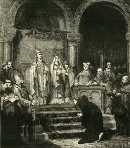 Unterwerfung von Heinrich IV. in Canossa von Unbekannt
