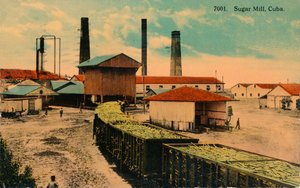 Zuckerfabrik, Kuba, um 1913 von Unbekannt