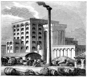 Zuckerraffinerie, Southampton, England, eröffnet 1851