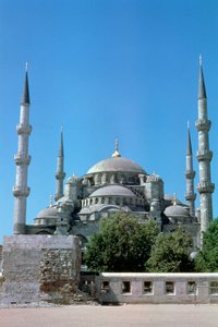 Sultan-Ahmed-Moschee, Blaue Moschee, Nordansicht, Istanbul, Türkei von Unbekannt