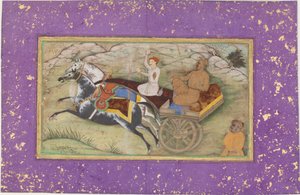 Sultan Salim in einer Kutsche