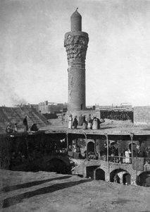 Suq al-Ghazl Minarett, Bagdad, Irak, 1917-1919