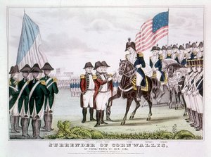 Kapitulation von Cornwallis, Yorktown, Virginia, 1781