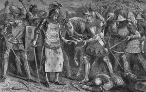 Kapitulierung des Königs von Frankreich bei Poitiers, September 1356, um 1880 von Unbekannt