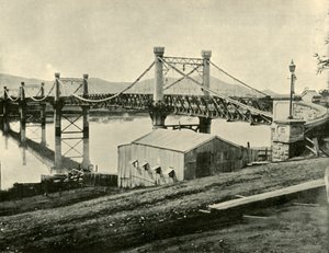 Hängebrücke über den Fitzroy, 1901 von Unbekannt