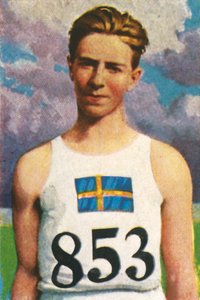Schwedischer Speerwerfer Erik Lundquist von Unbekannt