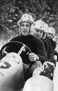 Schweizer Viererbob-Team, Olympische Winterspiele, Garmisch-Partenkirchen, Deutschland von Unbekannt