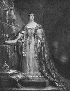Ablegen des Eides zur Wahrung des protestantischen Glaubens bei ihrer Krönung, 28. Juni 1838