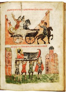 Geschichte der Heiligen Boris und Gleb, zweite Hälfte des 14. Jahrhunderts