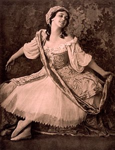 Tamara Karsavina, russische Ballerina, in Nikolai Tcherepnins Ballett Le Pavillon d