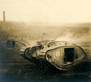 Panzer in Bewegung, ca. 1914-1918