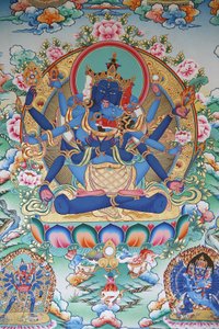 Tibetische tantrische Göttin. Kopan-Kloster, Kathmandu, Nepal von Unbekannt
