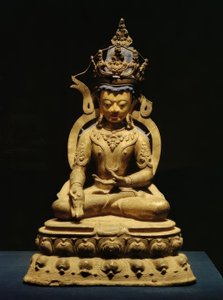 Tathagata Ratnasambhava / Skulptur, 1300 n. Chr.