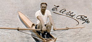 Ted Phelps, Weltmeister im Berufsrudern, 1935