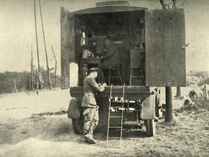 Telefonwagen-Anschluss an die R.A.F. Kite Balloon Section, 1919