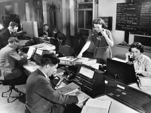 Telefonzentrale, 1956