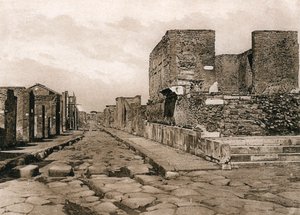 Tempio della Fortuna, Pompeji, Italien, um 1900er Jahre von Unbekannt