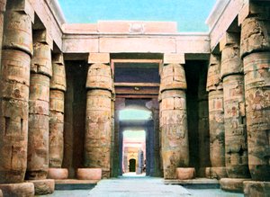 Tempel des Khonsu, Karnak, Luxor, Ägypten, 20. Jahrhundert von Unbekannt