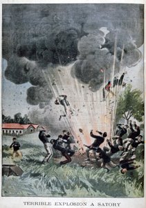 Schreckliche Explosion in Satory, Frankreich, 1902 von Unbekannt