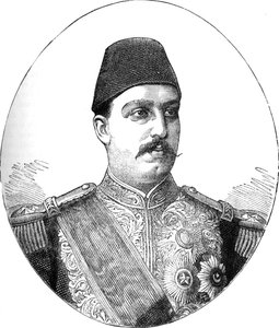 Tewfik, Khedive von Ägypten, um 1882 von Unbekannt