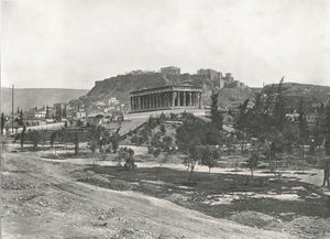 Die Agora und Akropolis, Athen, Griechenland, 1895 von Unbekannt