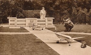 Der Flughafen, das Modell-Dorf, West Cliff, Ramsgate, Kent, ca. 1950er Jahre von Unbekannt
