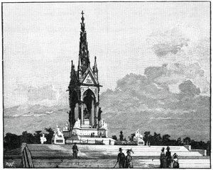 Das Albert Memorial, Kensington, London, 1900 von Unbekannt