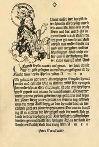 Der Allmächtige, mit dem Vaterunser, Ave Maria und Credo auf Deutsch, 1915 von Unbekannt