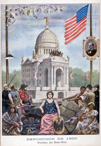 Der amerikanische Pavillon auf der Weltausstellung von 1900, Paris, 1900