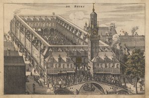 Die Amsterdamer Börse, frühes 17. Jahrhundert
