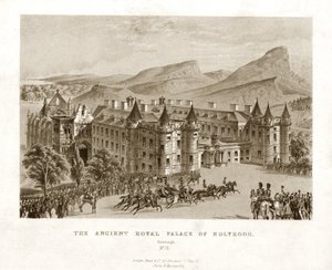Der Alte Königspalast von Holyrood. Edinburgh, Mitte des 19. Jahrhunderts von Unbekannt