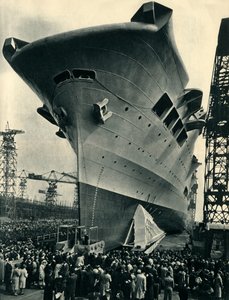 Die Arche wird in Merseyside zu Wasser gelassen, 13. April 1937, 1942