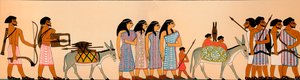 Die Ankunft eines Stammes semitischer Nomaden in Ägypten, 1895 v. Chr., 1903 von Unbekannt