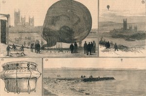 Der versuchte Ballonflug über den Kanal, 1882