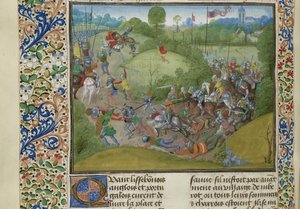 Die Schlacht von Aljubarrota am 14. August 1385, ca. 1470-1475