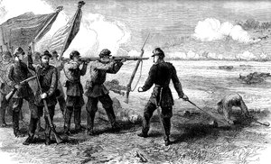 Die Schlacht von Bull Run, Virginia, 1861 um 1880