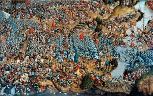 Die Schlacht von Orscha, 1514 zwischen 1524 und 1530 von Unbekannt