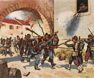 Die Schlacht von Sedan, 1. September 1870 von Unbekannt