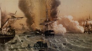 Die Schlacht von Sinop am 30. November 1853, Mitte des 19. Jahrhunderts von Unbekannt
