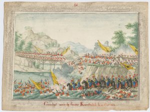 Die Schlacht am Fluss Kamchik am 15. Oktober 1828, 1829 von Unbekannt