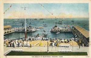 Der Strand von Marianao, Havanna, Kuba, um 1910 von Unbekannt