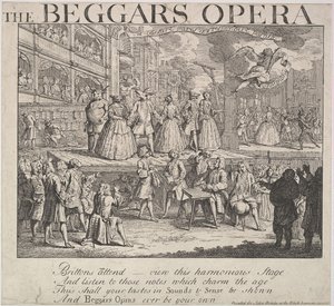 Die Bettleroper, 1728 von Unbekannt