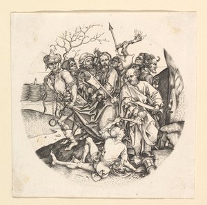 Der Verrat Christi Kopie im Rundel, ca. 1435-1491 von Unbekannt