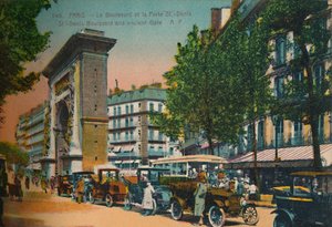 Der Boulevard Saint-Denis und Porte Saint-Denis, Paris, ca. 1920 von Unbekannt
