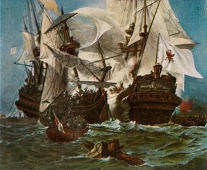 Die Brandenburgische Flotte, 1680, 1936. Kurbrandenburgische Flotte, 1680 von Unbekannt