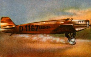 Die Bremer Junkers W 33 verlässt den Baldonnel Aerodrome, Irland, 12. April 1928 von Unbekannt