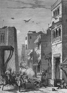 Die britischen Truppen betreten Moultan, ca. 1880 von Unbekannt