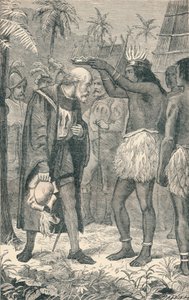 Der Kazike setzt Kolumbus eine Krone auf, 1904