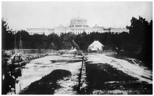 Das Kapitol ohne Kuppel, Washington DC, USA, ca. 1858, 1955 von Unbekannt