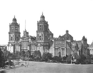 Die Kathedrale, Mexiko-Stadt, Mexiko, um 1900
